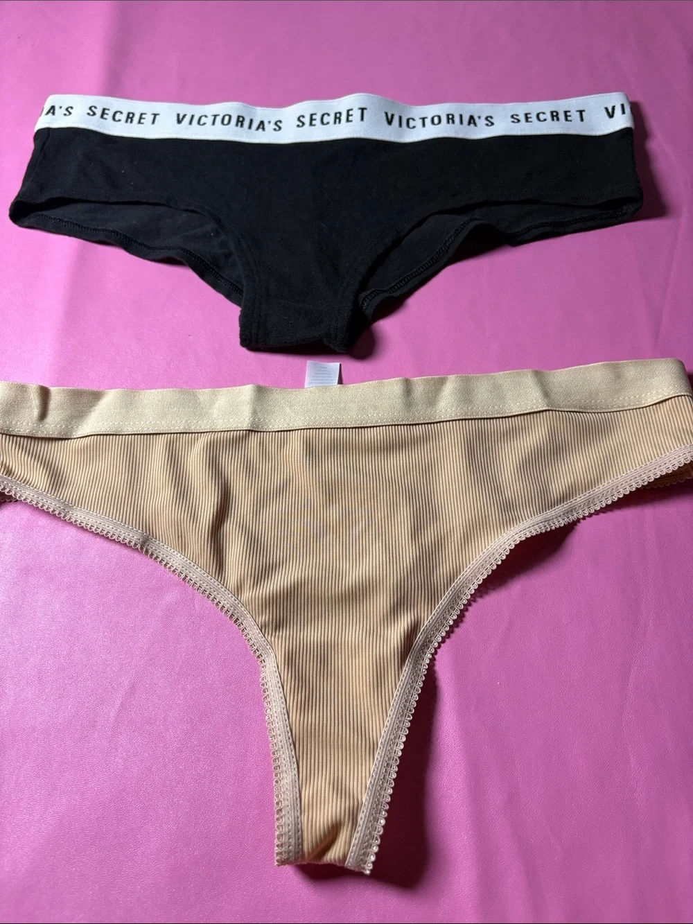 Black Lace & Neutral Panty Set - Mixed Colors